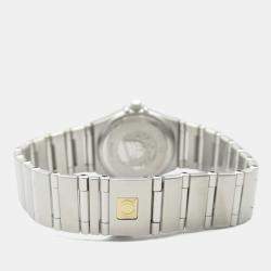 Pre Owned Omega Constellation 1466.63 Quartz White Stainless Steel Women's Wristwatch 23 mm