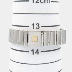 Pre Owned Omega Constellation 1466.63 Quartz White Stainless Steel Women's Wristwatch 23 mm