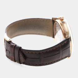 Pre Owned Omega De Ville TrÃ©sor 432.53.40 Manual White Gold Men's Wristwatch 40mm