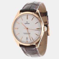 Pre Owned Omega De Ville TrÃ©sor 432.53.40 Manual White Gold Men's Wristwatch 40mm