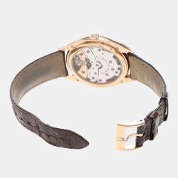 Pre Owned Omega De Ville TrÃ©sor 432.53.40 Manual White Gold Men's Wristwatch 40mm