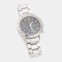 Pre Owned Omega Speedmaster Chronograph 3513.50 Automatic Black Stainless Steel Men's Wristwatch 39mm