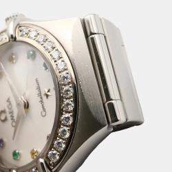 Pre Owned Omega Constellation 1460.79 Automatic White Stainless Steel Women's Wristwatch 23 mm