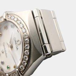 Pre Owned Omega Constellation 1460.79 Automatic White Stainless Steel Women's Wristwatch 23 mm