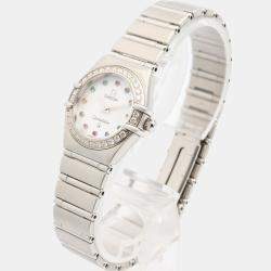 Pre Owned Omega Constellation 1460.79 Automatic White Stainless Steel Women's Wristwatch 23 mm