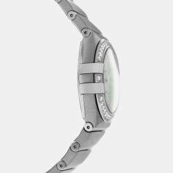 Pre Owned Omega Constellation 123.15.27.60.55.002 Quartz White diamonds stainless steel Women's Wristwatch 27 mm