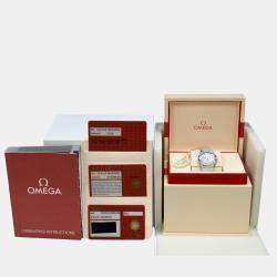 Pre Owned Omega Constellation 123.15.27.60.55.002 Quartz White diamonds stainless steel Women's Wristwatch 27 mm