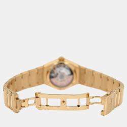 Pre Owned Omega Constellation 131.55.29.20.55.002 Automatic White diamonds 18k gold Women's Wristwatch 29 mm
