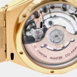 Pre Owned Omega Constellation 131.55.29.20.55.002 Automatic White diamonds 18k gold Women's Wristwatch 29 mm