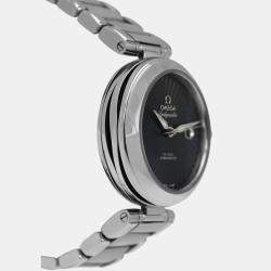 Pre Owned Omega Ladymatic 425.30.34.20.01.001 Automatic Black stainless steel Women's Wristwatch 34 mm