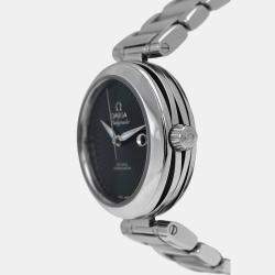 Pre Owned Omega Ladymatic 425.30.34.20.01.001 Automatic Black stainless steel Women's Wristwatch 34 mm