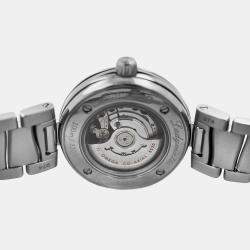 Pre Owned Omega Ladymatic 425.30.34.20.01.001 Automatic Black stainless steel Women's Wristwatch 34 mm