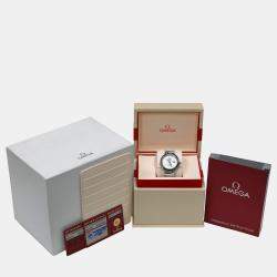Pre Owned Omega Ladymatic 425.33.34.20.05.001 Automatic White stainless steel Women's Wristwatch 34 mm