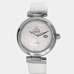 Pre Owned Omega Ladymatic 425.33.34.20.05.001 Automatic White stainless steel Women's Wristwatch 34 mm