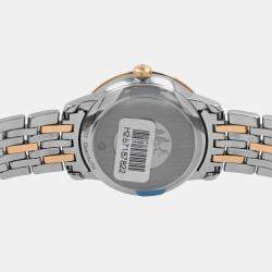 Pre Owned Omega Prestige 424.25.33.20.55.003 Automatic White diamonds 18k yellow gold stainless steel Women's Wristwatch 32.7 mm