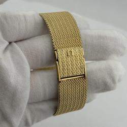 Pre Owned Omega De Ville Quartz 14K Yellow Gold Women's Wristwatch 23 mm