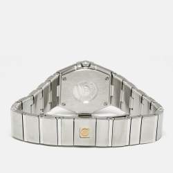 Pre Owned Omega Constellation 123.10.24.60.51.001 Black Dial Diamond Stainless Steel Women's Wristwatch 24 mm