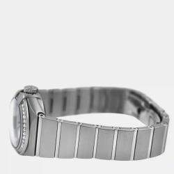 Pre Owned Omega Constellation 123.15.27.20.05.001 Automatic Diamonds MOP Stainless Steel Women's Wristwatch 27 mm