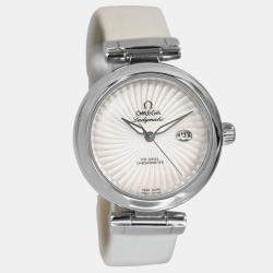 Pre Owned Omega Ladymatic 425.33.34.20.05.001 Automatic Mother of Pearl Stainless Steel Women's Wristwatch 34 mm