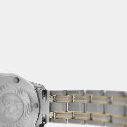 Pre Owned Omega Seamaster 2371.10 Quartz White Dial Stainless Steel 18K Yellow Gold Women's Wristwatch 26 mm