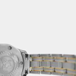 Pre Owned Omega Seamaster 2371.10 Quartz White Dial Stainless Steel 18K Yellow Gold Women's Wristwatch 26 mm