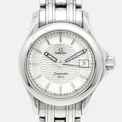 Pre Owned Omega Seamaster 2581.31.00 Silver Dial Stainless Steel Women's Wristwatch 25 mm