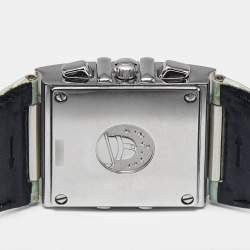 مملوكة مسبقًا ساعه يد نسائية أوميغا Constellation 1847.74.41 صدف ألماس ستانلس ستيل حزام جلد تمساح 28 مم