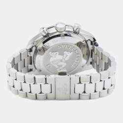 Pre Owned ساعة يد للجنسين أوميغا سبيدماستر محوري مشترك زمني 324.30.38.50.01.001 قرص أسود ستانلس ستيل 38 مم