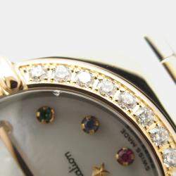 مملوكة مسبقًا Omega Constellation 1368.79 Quartz White 18k Rose Gold Stainless Steel Women's Wristwatch 23 mm