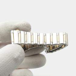 مملوكة مسبقًا Omega Constellation 1368.79 Quartz White 18k Rose Gold Stainless Steel Women's Wristwatch 23 mm