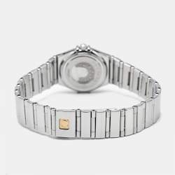 Pre Owned ساعة يد نسائية أوميغا كونستليشن 1561.71.00 ميناء صدف فولاذ مقاوم للصدأ 22.50 مم