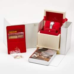 Pre Owned ساعة يد نسائية أوميغا كونستليشن 1561.71.00 ميناء صدف فولاذ مقاوم للصدأ 22.50 مم