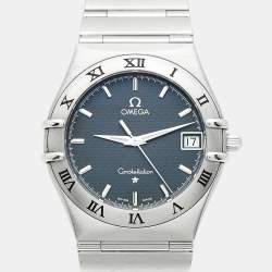 مملوكة مسبقًا ساعة يد نسائية أوميغا كونستيليشن 396.1201 قرص رمادي ستانلس ستيل 33.50 مم