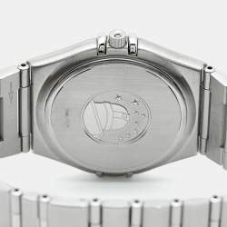 مملوكة مسبقًا ساعة يد نسائية أوميغا كونستيليشن 396.1201 قرص رمادي ستانلس ستيل 33.50 مم