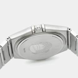 مملوكة مسبقًا ساعة يد نسائية أوميغا كونستيليشن 396.1201 قرص رمادي ستانلس ستيل 33.50 مم