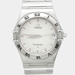 Pre Owned Omega Constellation 1512.30.00 Silver Dial Stainless Steel Women Wristwatch 33.50 mm