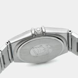 Pre Owned Omega Constellation 1512.30.00 Silver Dial Stainless Steel Women Wristwatch 33.50 mm
