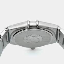 Pre Owned Omega Constellation 1512.30.00 Silver Dial Stainless Steel Women Wristwatch 33.50 mm