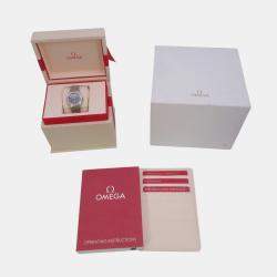 مملوكة مسبقًا Omega Constellation 131.15.28.60.99.001 Quartz Lavender Stainless Steel Women's Wristwatch 28 mm