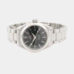 مملوكة مسبقًا Omega Seamaster Aqua Terra 2577.50 Automatic Black Stainless Steel Men's Wristwatch 29mm