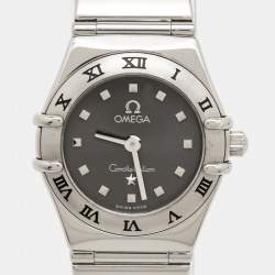 مملوكة مسبقًا Omega Constellation 1561.51.00 Grey Dial Stainless Steel Women's Wristwatch 22.50 mm
