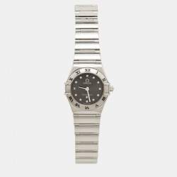 مملوكة مسبقًا Omega Constellation 1561.51.00 Grey Dial Stainless Steel Women's Wristwatch 22.50 mm