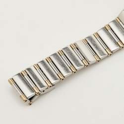 مملوكة مسبقًا Omega Constellation 1362.15.00 Champagne Dial Diamond 18K Yellow Gold Stainless Steel Women's Wristwatch 22.50 mm