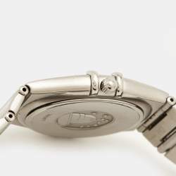 مملوكة مسبقًا ساعة يد نسائية أوميغا كونستيليشن 396.1201 قرص رمادي ستانلس ستيل 33.50 مم