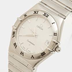 Pre Owned Omega Constellation 1512.30.00 Silver Dial Stainless Steel Women Wristwatch 33.50 mm