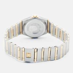 مملوكة مسبقًا Omega Constellation 1262.75.00 Mother Of Pearl Diamond 18K Yellow Gold Stainless Steel Women's Wristwatch 22.5 mm