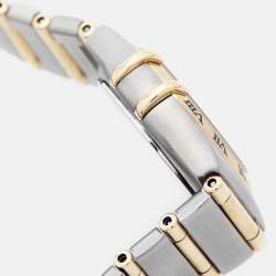 مملوكة مسبقًا Omega Constellation 1262.75.00 Mother Of Pearl Diamond 18K Yellow Gold Stainless Steel Women's Wristwatch 22.5 mm