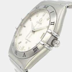 Pre Owned Omega Constellation Automatic Silver Stainless Steel Women's Wristwatch 33 mm