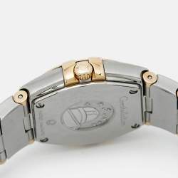 مملوكة مسبقًا Omega Constellation 123.20.24.60.02.002 Silver Dial 18K Yellow Gold Stainless Steel Women's Wristwatch 24 mm