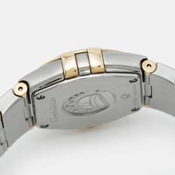 مملوكة مسبقًا Omega Constellation 123.20.24.60.02.002 Silver Dial 18K Yellow Gold Stainless Steel Women's Wristwatch 24 mm